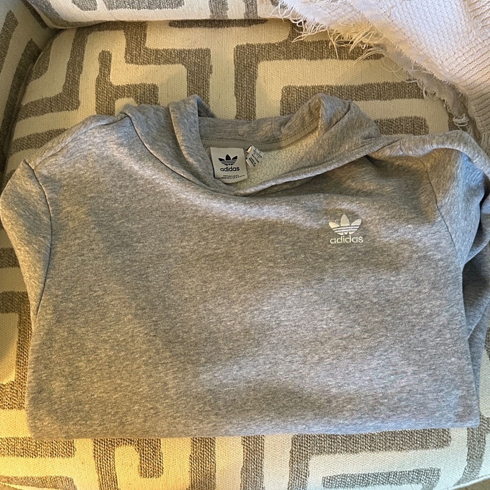 Adidas Boys Crewneck Gray Sweater